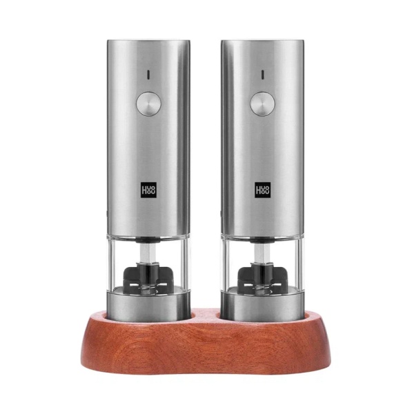 Набор электрических мельниц с аккумулятором HuoHou Electric Mini Grinder Rechargable, 2 шт., серебр